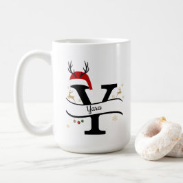 クリスマス レター Y アルファベット コーヒーマグカップ