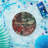 クリスマス・レッズとゴールズ ペーパープレート (パーティー)