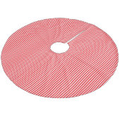 クリスマス・レッドのキャンディー フリース ツリースカート (アングル)