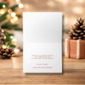 クリスマス　レッド　エレガント　スクリプト シーズンカード