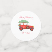 クリスマス レッド トラック カー ホリデー コンフェッティ (スモール正面)