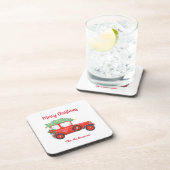 クリスマス レッド トラック ホリデー パーティー コースター (右側)