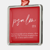 クリスマス・レッド・バイブル・バース メタルオーナメント (左)