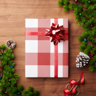 クリスマス レッド バッファロー プラッド ラッピングペーパー