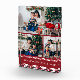 クリスマス レッド フォトブロック