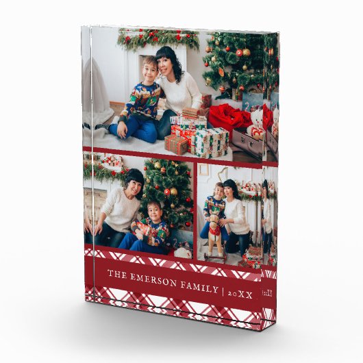 クリスマス レッド フォトブロック (右)