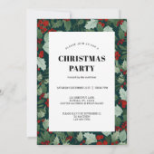 クリスマス レッド ベリー リース 招待状 (裏面)