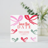 クリスマス レッド ボウズ マルチカラー セーブ ザ デート セーブザデート (スタンド正面)