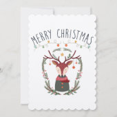 クリスマス レッド リンディア スカンジナビア カード (正面)