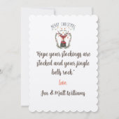 クリスマス レッド リンディア スカンジナビア カード (裏面)