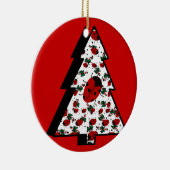 クリスマス・レディバグ セラミックオーナメント (右)