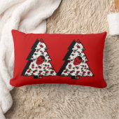 クリスマス・レディバグ ランバークッション (ブランケット)