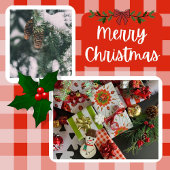 クリスマス レディバグ 赤、緑、白 ラッピングペーパー