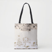 クリスマス レディース トートバッグ (正面)