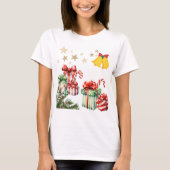 クリスマス レディースTシャツ Tシャツ (正面)