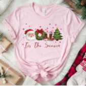 クリスマス、レトロメリー、おもしろいクリスマスギフトシャツ トライブレンドＴシャツ