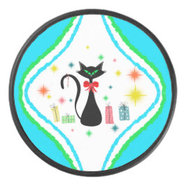 クリスマス レトロ シャム猫 アイスホッケーパック