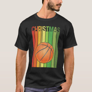 クリスマス レトロ バスケットボール かわいい グループ おそろい Xmas Tシャツ