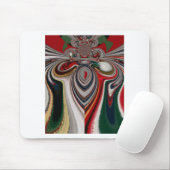 クリスマス レトロ ビンテージ テクスチャ アブストラクト アート プリント マウスパッド (マウス)