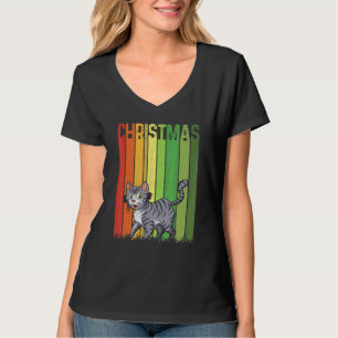 クリスマス レトロ ボブキャッツ かわいい グループ マッチング クリスマス H Tシャツ