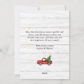 クリスマス レトロ 赤い農場のトラック 年賀状 6枚の写真付き (裏面)