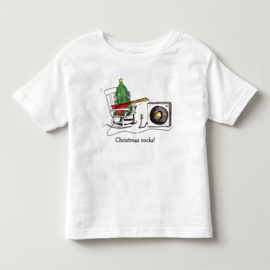 クリスマス・ロック！トドラーT トドラーTシャツ (正面)