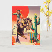 クリスマス ロデオ カード (黄色い花)