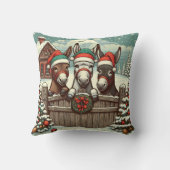 クリスマス・ロバのピーキング クッション (裏面)