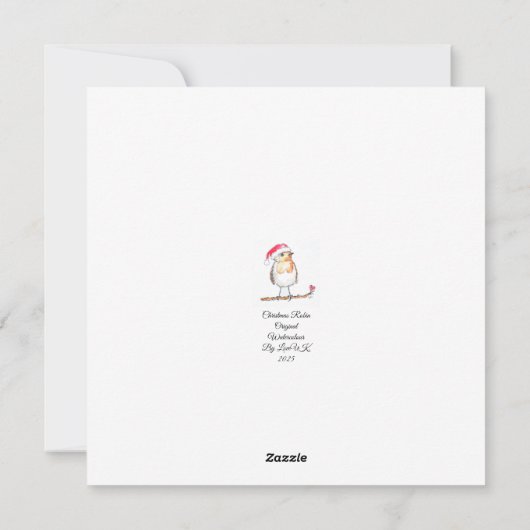 クリスマス ロビン (裏面)