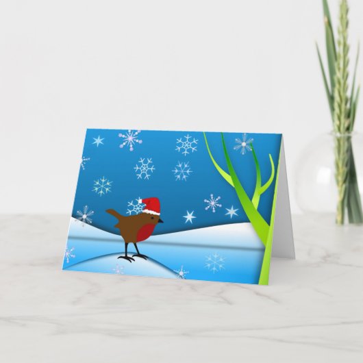 クリスマス・ロビン カード (正面)