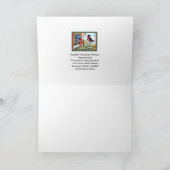 クリスマス ロビン ポストマン 鳥 1934年 アート カード (内部)