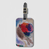 クリスマス・ロビン ラゲッジタグ (正面縦)