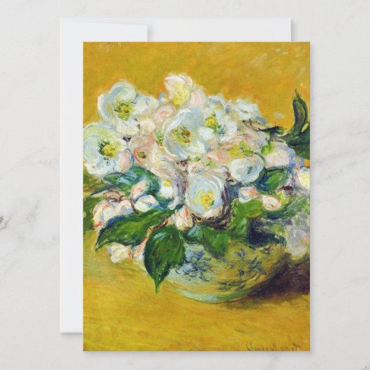 クリスマス・ローズ(クロード・モネ作) カード (正面)