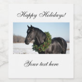 クリスマス ワインボトル ラベル (シングルラベル)