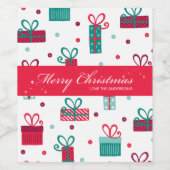 クリスマス ワインラベル (シングルラベル)