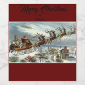 クリスマス ワインラベル (シングルラベル)