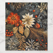 クリスマス ワインラベル (シングルラベル)