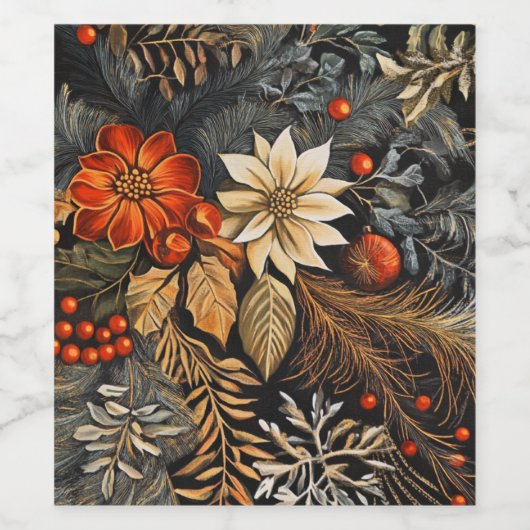 クリスマス ワインラベル (シングルラベル)