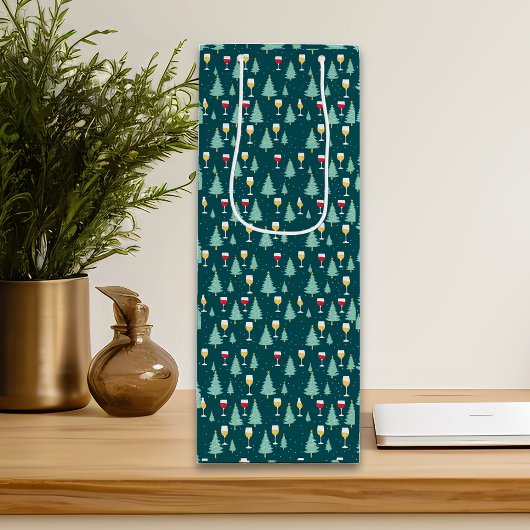 クリスマス ワイン ラバー ワインギフトバッグ