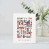 クリスマス ワーズ ホリデー ポストカード (スタンド正面)