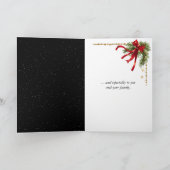 クリスマス ワールド グローブ オーナメント 星付き カード (内部)