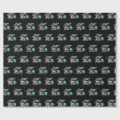 クリスマス ワールド グローブ オーナメント 星付き ラッピングペーパー (フラット)