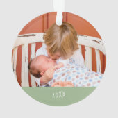 クリスマス·ワ賛美ンの写真が一緒 オーナメント (裏面)