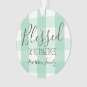 クリスマス·ワ賛美ンの写真が一緒 オーナメント (正面)