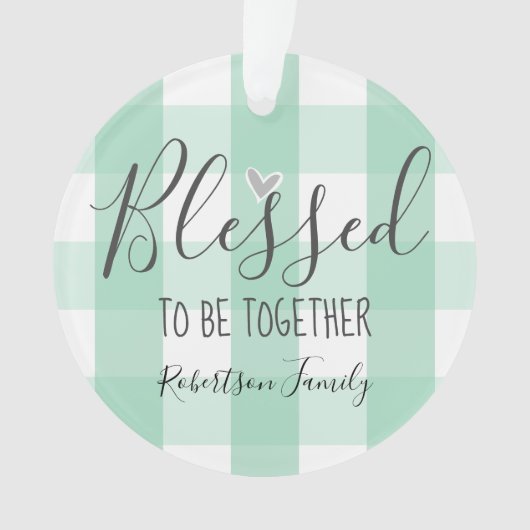 クリスマス·ワ賛美ンの写真が一緒 オーナメント (正面)