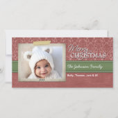 クリスマス – ヴィンテージ写真縁ど付き- (正面)