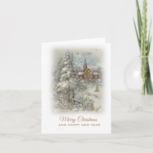 クリスマス ヴィンテージ カード (正面)