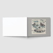 クリスマス、ヴィンテージ ゲストブック (全面)