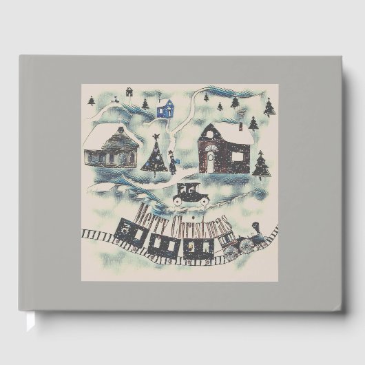 クリスマス、ヴィンテージ ゲストブック (正面)