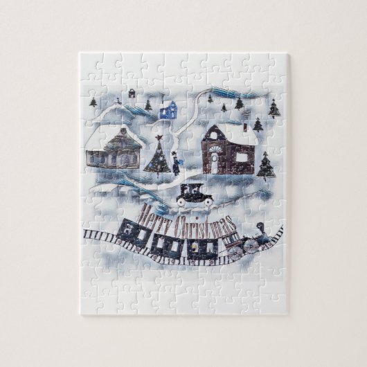 クリスマス、ヴィンテージ ジグソーパズル (縦)